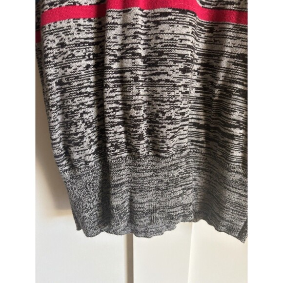 Womens French Connection Black Striped Thin Sweater Tapered Bottom Size XS - Picture 3 of 8